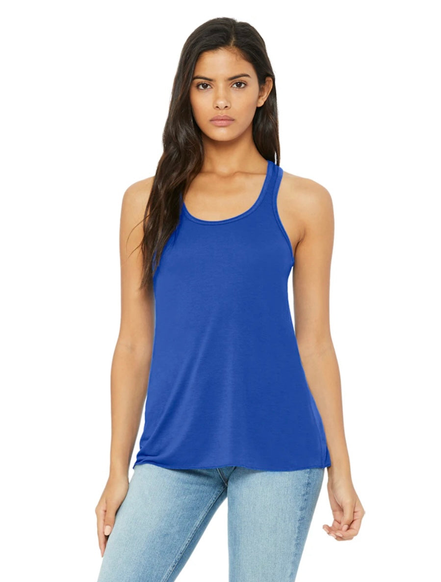 Bella Canvas Women's Flowy Racerback Tank True Royal