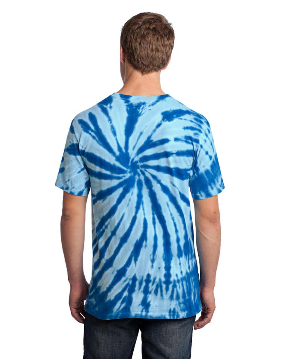 Port & Company Unisex Tie-Dye Tee Royal