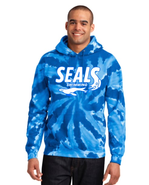 Port & Company Unisex Tie-Dye Pullover Hoodie Royal