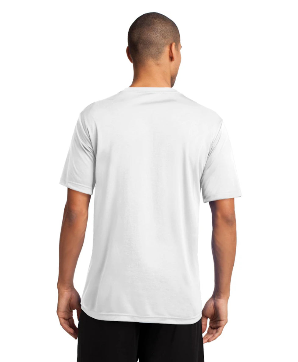 Port & Company Unisex Performance Tee "Splatter Print" White