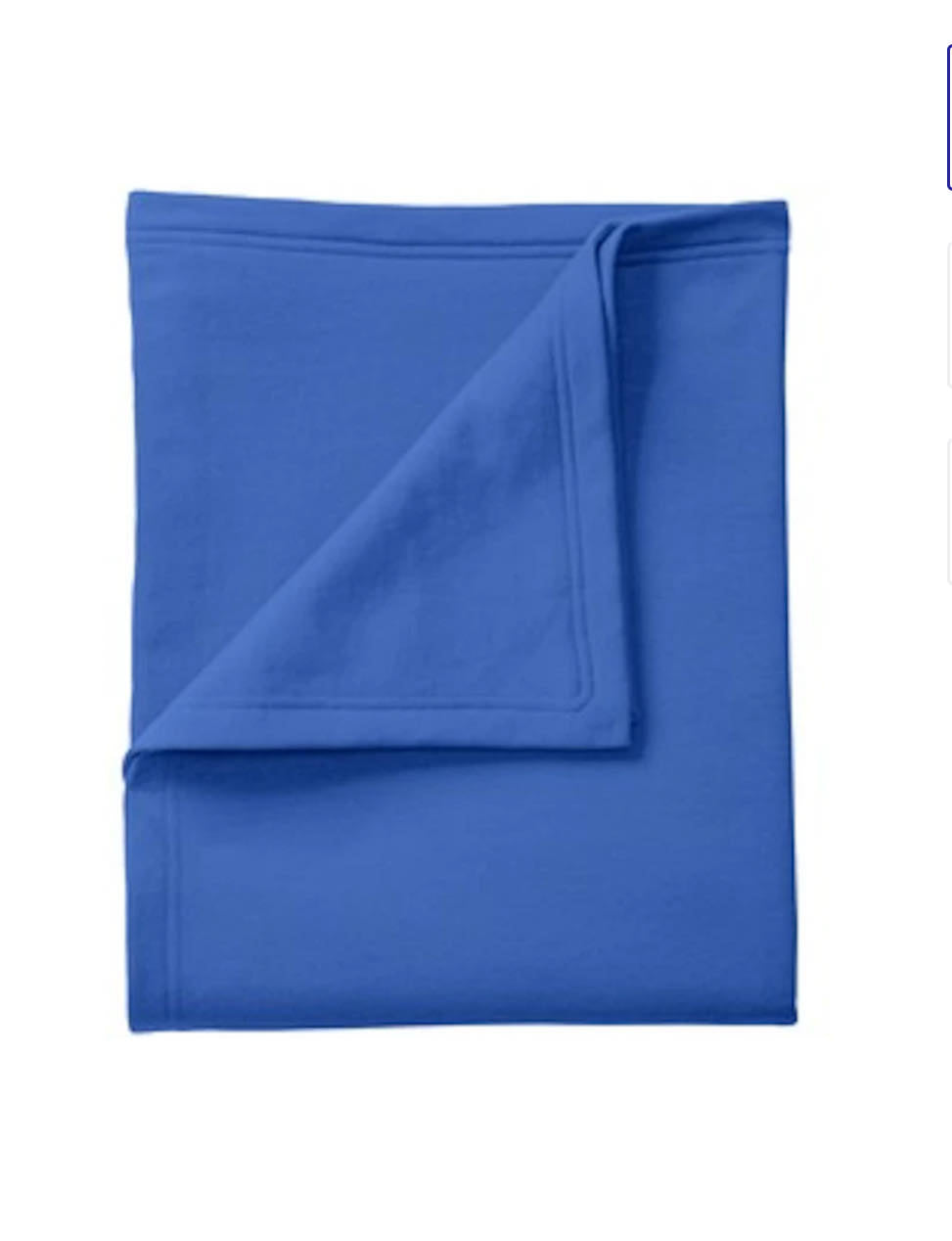 Port & Company Core Fleece Sweatshirt Blanket 50”x60” Royal