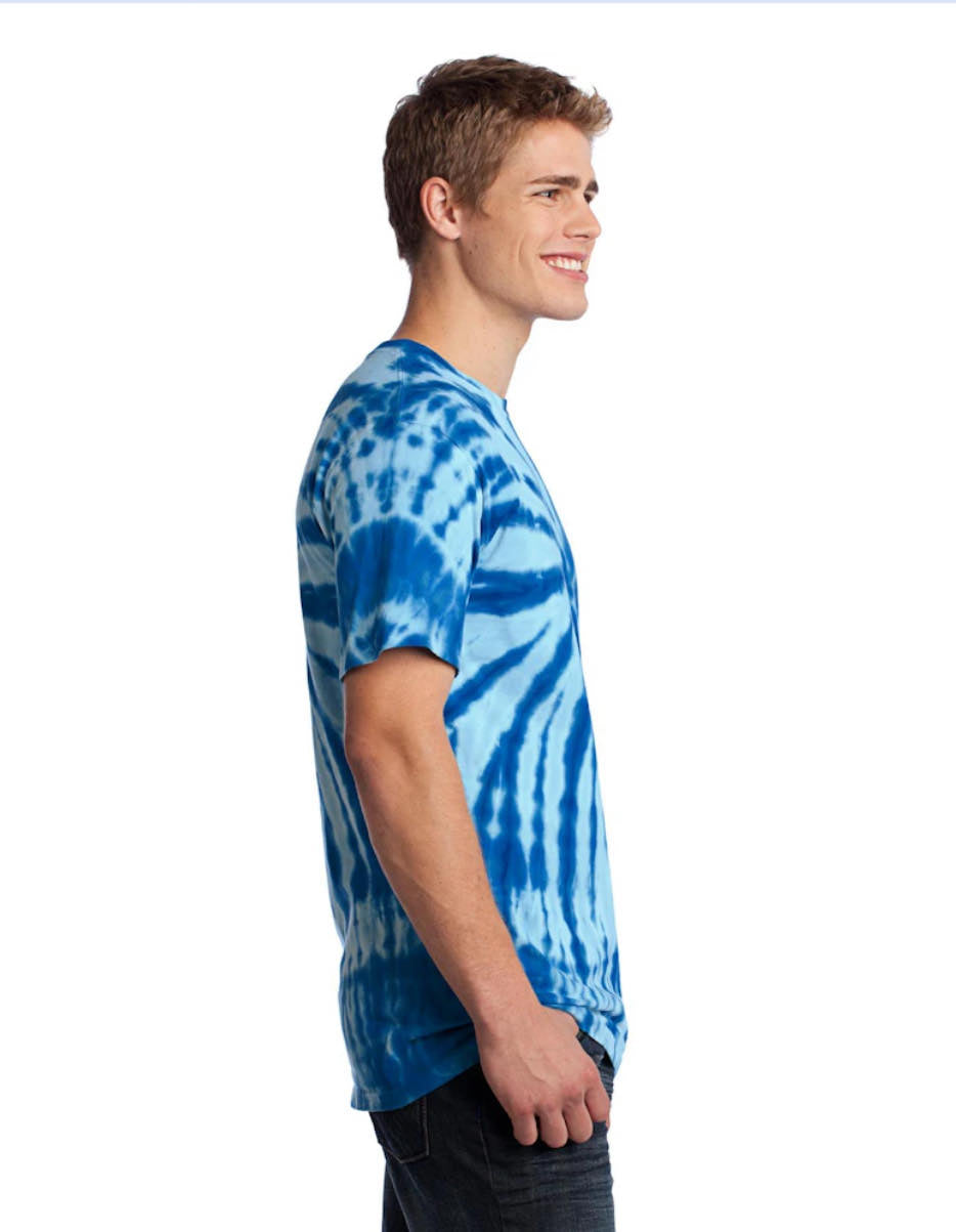Port & Company Unisex Tie-Dye Tee Royal