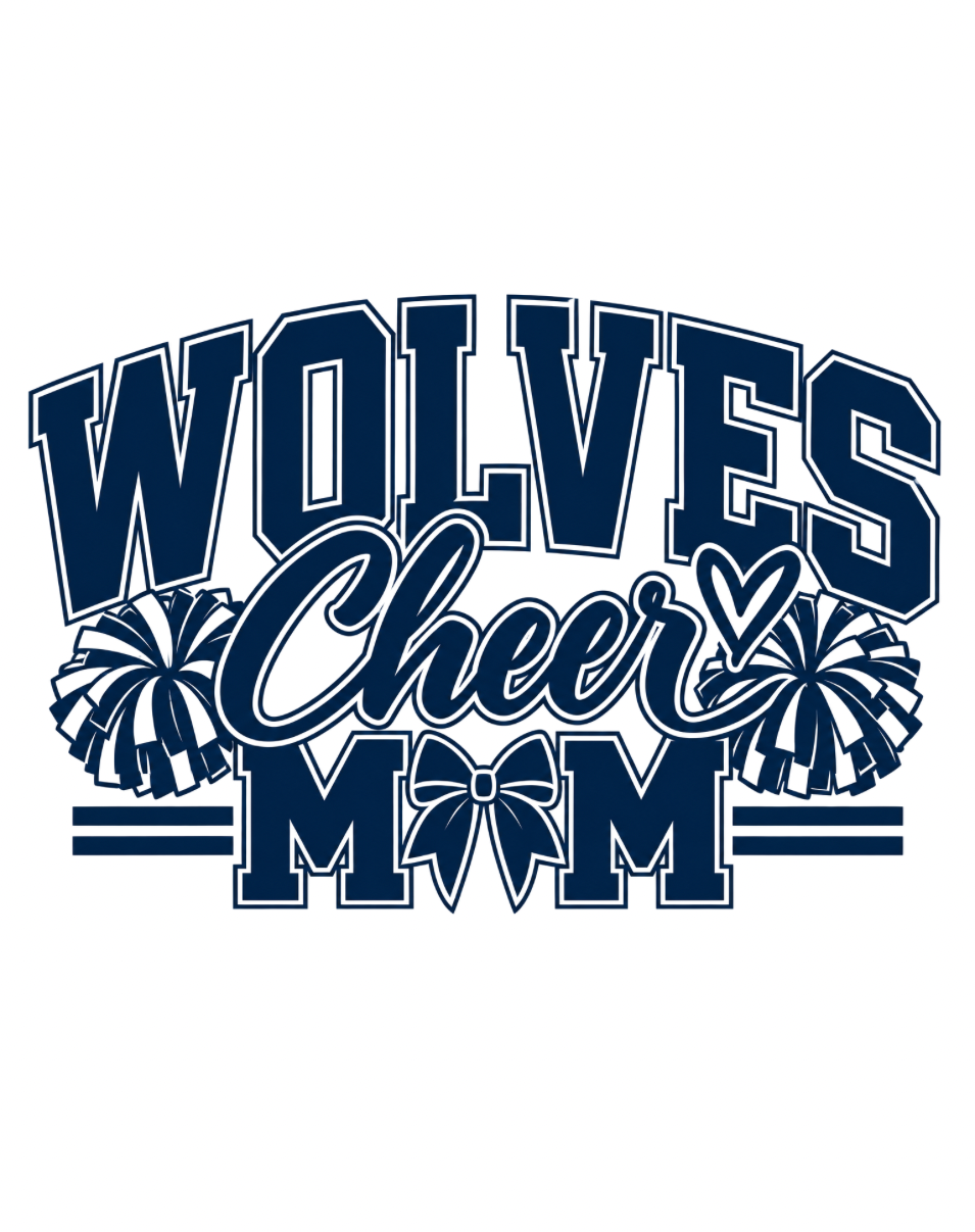 LRMS Wolves Cheer Mom Unisex Jersey T-Shirt Athletic Heather