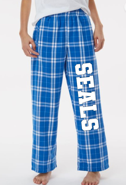 Boxercraft Youth Flannel Pants Royal/Silver