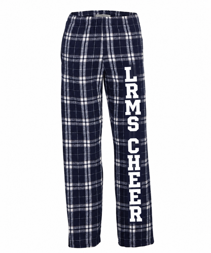 LRMS Cheer Youth Flannel Pants Navy/Silver