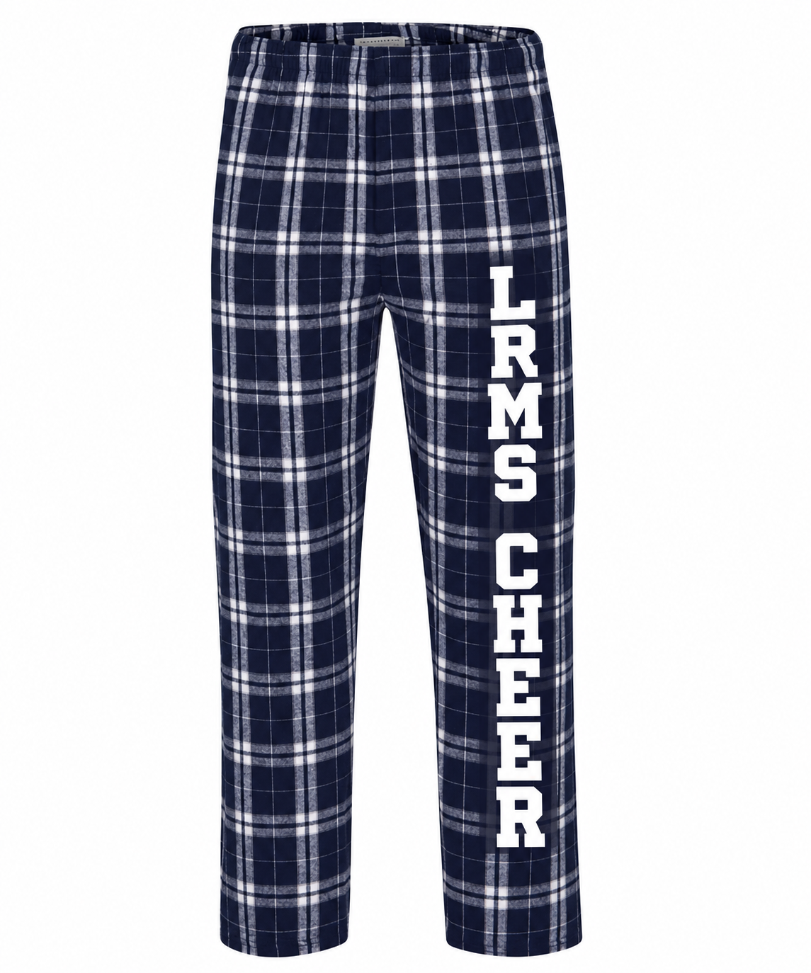 LRMS Cheer Unisex Flannel Pants Navy/Silver