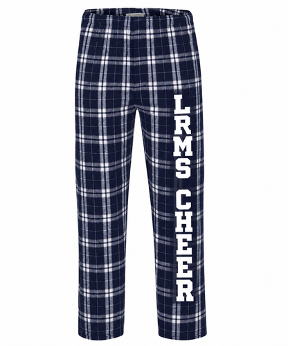 LRMS Cheer Unisex Flannel Pants Navy/Silver