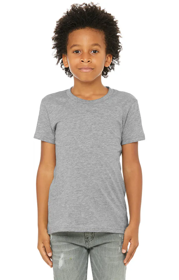 BELLA CANVAS Youth Jersey T-Shirt Athletic Heather