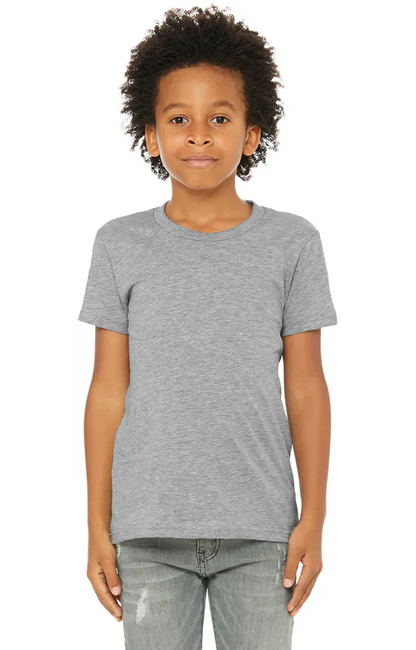 BELLA CANVAS Youth Jersey T-Shirt Athletic Heather