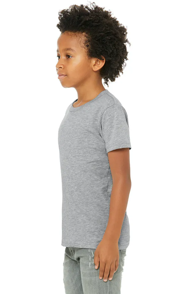 BELLA CANVAS Youth Jersey T-Shirt Athletic Heather