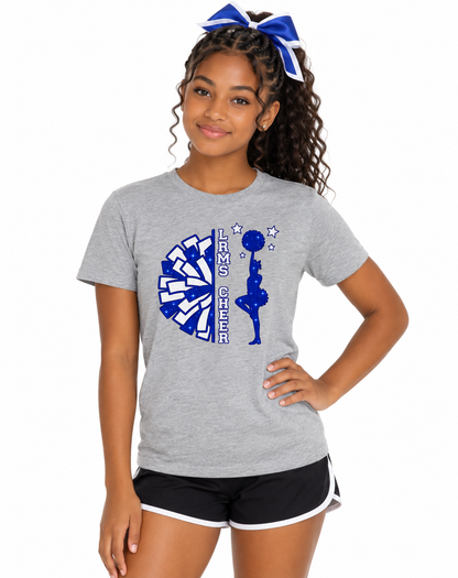 LRMS Cheer Youth Jersey T-Shirt Athletic Heather