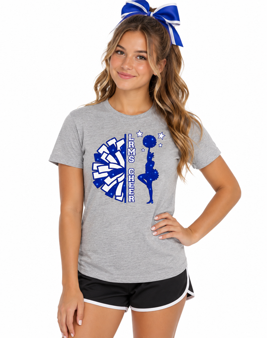 LRMS Cheer Unisex Jersey T-Shirt Athletic Heather