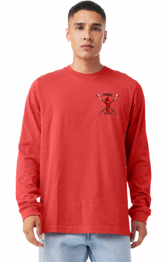 Bella Canvas Unisex Long-Sleeve T-Shirt Heather Red