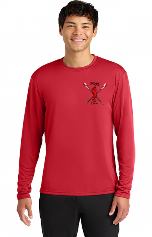 A4 Apparel Performance Long Sleeve T-Shirt UPF 44+ Scarlet