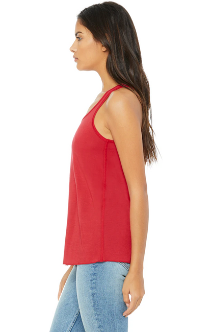 Bella Canvas Women's Flowy Racerback Tank Red