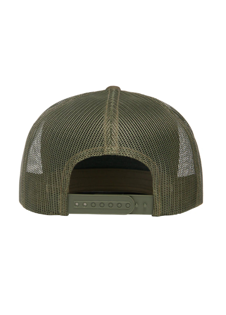 Seal's Unisex 5-Panel Flat Bill Trucker Cap - Multicam Tropic / Green