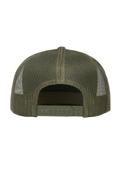 Seal's Unisex 5-Panel Flat Bill Trucker Cap - Multicam Tropic / Green