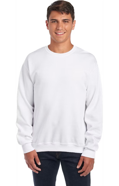 Jerzees Unisex Nublend Fleece Crew White