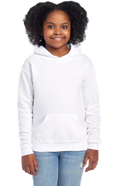Jerzees Youth Nublend Fleece Pullover Hoodie White