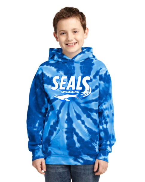Port & Company Youth Tie-Dye Pullover Hoodie Royal
