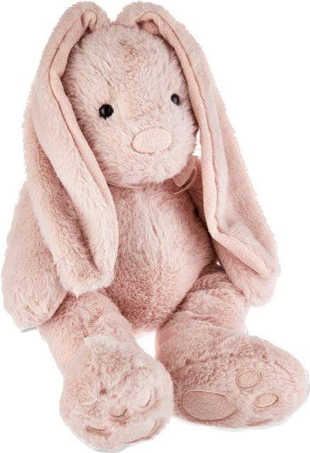21"Plush Bunny, Blush Pink w/Soft Pink Ears