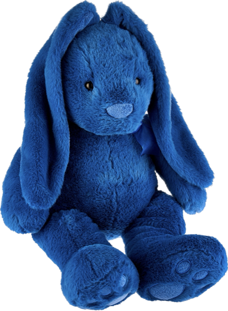 21"Plush Bunny, Dark Blue