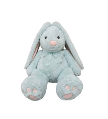 21"Plush Bunny, Sage w/Soft Pink Ears