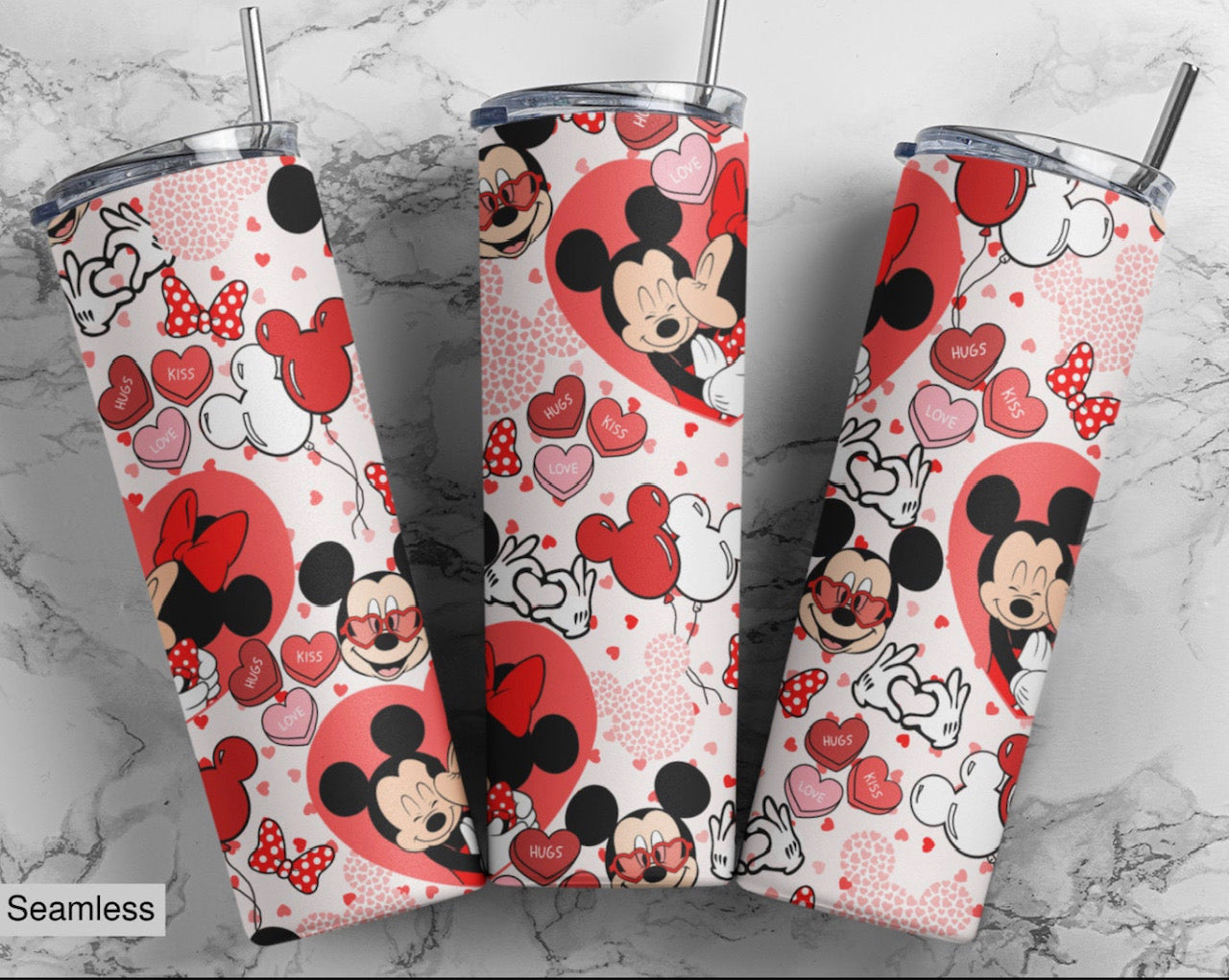 Valentine's Day Mouse Drink Tumbler