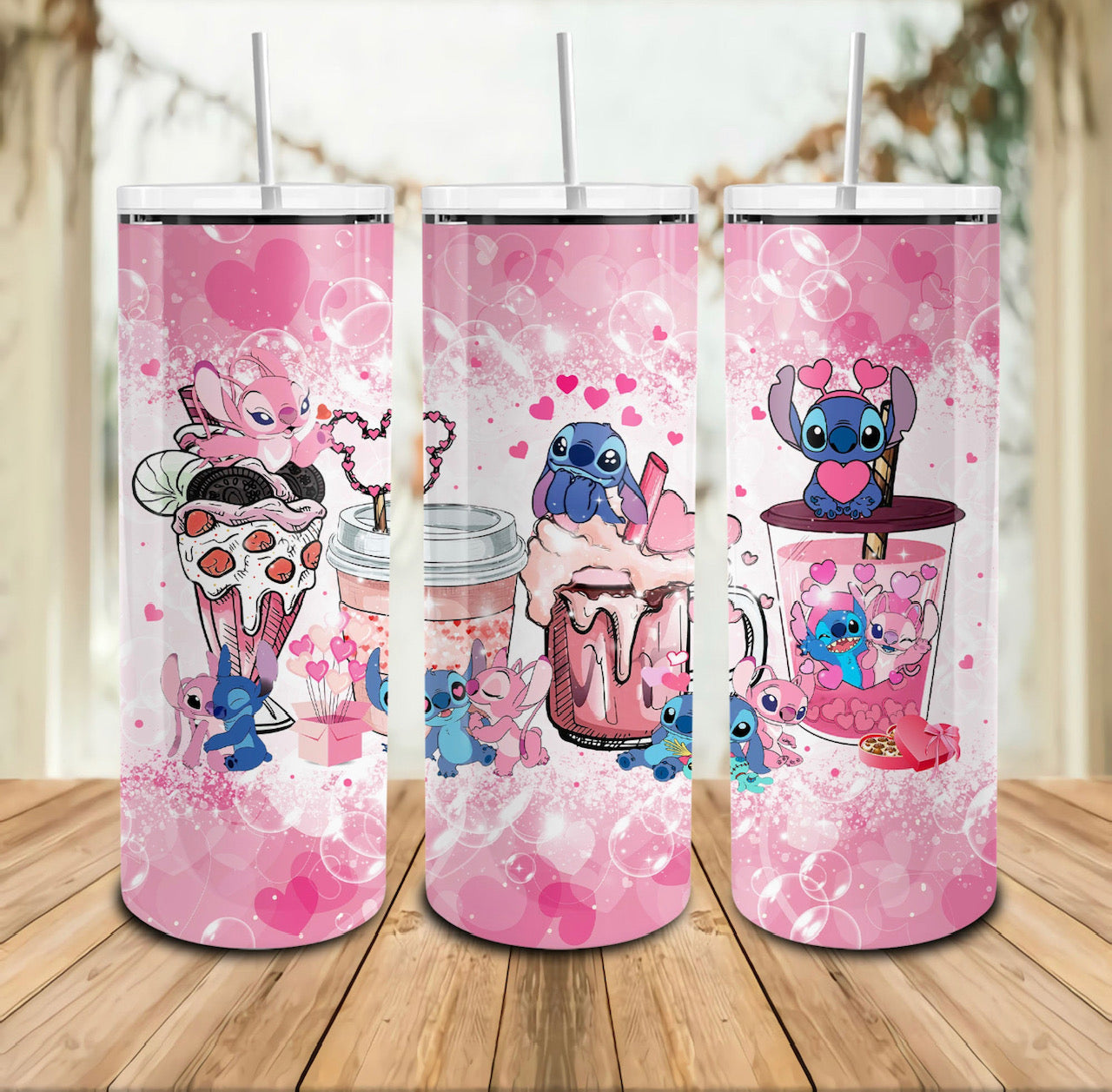 Valentine's Day Stitch 2 Drink Tumbler – cassandrascreationsonline