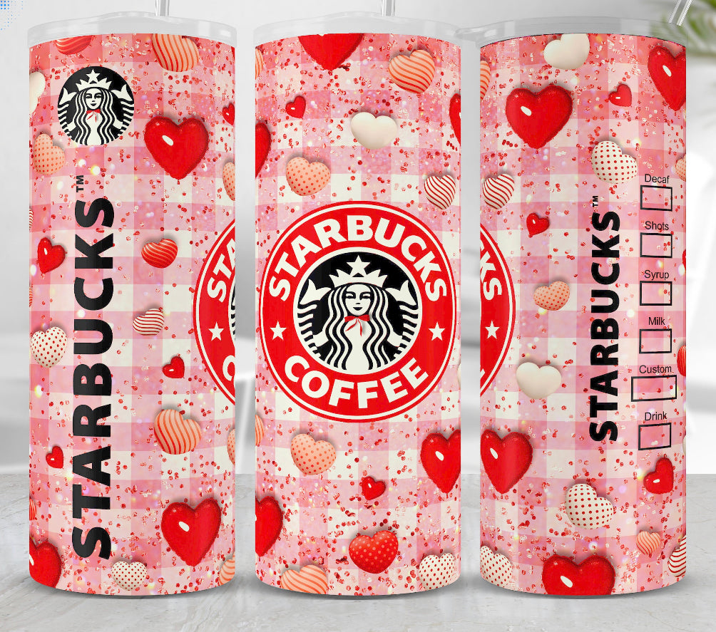 Valentine's Day Starbucks Drink Tumbler