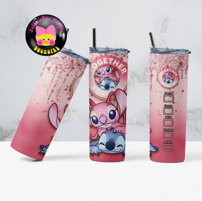 Valentine's Day Stitch 2 Drink Tumbler